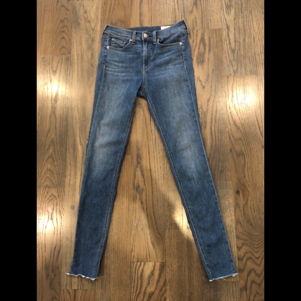 Rag and Bone high rise skinny jeans